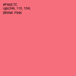 #F66E7C - Brink Pink Color Image